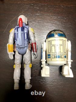 Vintage Original 77-84 Kenner figures & weapons lot Star Wars MASK Boba R2-D2