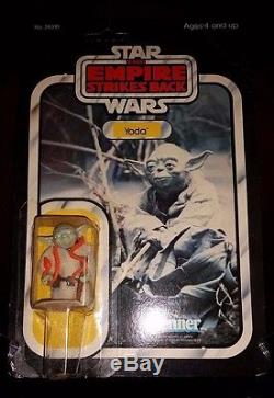 Vintage Original Kenner Star Wars ESB Yoda Action Figure Sealed 32 Back Card
