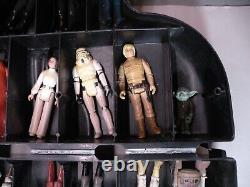 Vintage Original Star Wars Lot 31 Action Figures Darth Vader Carrying Case 1980s
