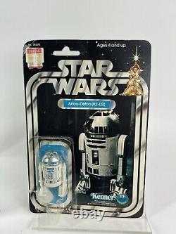 Vintage Original Star Wars R2D2 12 Back Kenner 1977 open bubble Superb Figure
