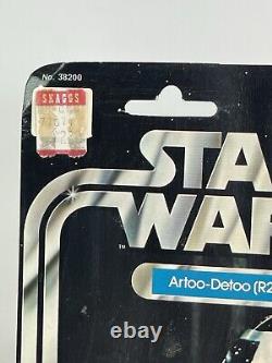 Vintage Original Star Wars R2D2 12 Back Kenner 1977 open bubble Superb Figure