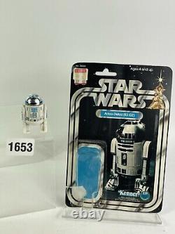 Vintage Original Star Wars R2D2 12 Back Kenner 1977 open bubble Superb Figure