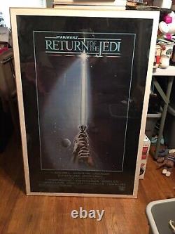 Vintage Original Star Wars Return Of The Jedi One Sheet Movie Poster 27 X 41 Htf