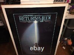 Vintage Original Star Wars Return Of The Jedi One Sheet Movie Poster 27 X 41 Htf
