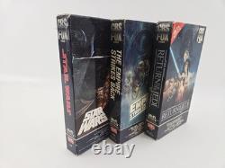 Vintage Original Star Wars Trilogy CBS FOX Video VHS Tapes UNTESTED RED LABEL