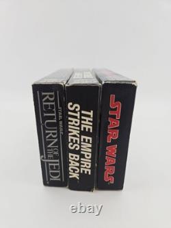 Vintage Original Star Wars Trilogy CBS FOX Video VHS Tapes UNTESTED RED LABEL