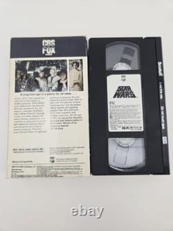 Vintage Original Star Wars Trilogy CBS FOX Video VHS Tapes UNTESTED RED LABEL