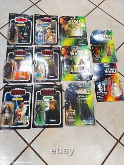 Vintage Rare Star Wars Action Figure Lot 11 Some Unpunched Been stored for years