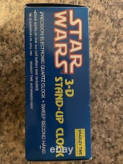 Vintage STAR WARS 3-D Electronic Quartz Clock, NRFB, NEW (Old Stock), VGC, NICE