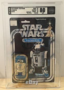 Vintage STAR WARS Artoo-Detoo / R2-D2 12 Back B 1978 MOC AFA 80/85/80