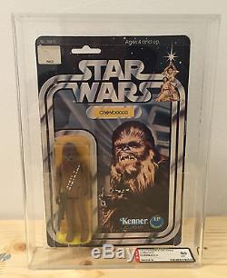 Vintage STAR WARS Chewbacca 12 Back C MOC UKG / AFA 80 NM 1978
