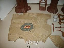 Vintage STAR WARS EWOK VILLAGE FIGURE PLAYSET PARTS LOT RETURN OF THE JEDI