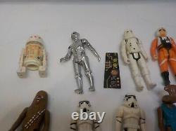Vintage STAR WARS FIGURES LOT with tray