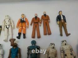 Vintage STAR WARS FIGURES LOT with tray