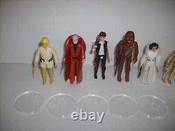 Vintage STAR WARS FIRST 12 KENNER FIGURE COMPLETE SET LUKE LEIA HAN VADER 1977