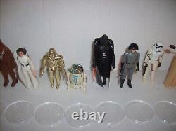 Vintage STAR WARS FIRST 12 KENNER FIGURE COMPLETE SET LUKE LEIA HAN VADER 1977