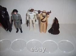 Vintage STAR WARS FIRST 12 KENNER FIGURE COMPLETE SET LUKE LEIA HAN VADER 1977