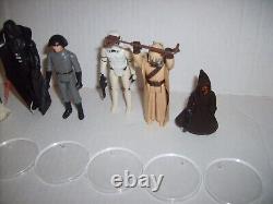 Vintage STAR WARS FIRST 12 KENNER FIGURE COMPLETE SET LUKE LEIA HAN VADER 1977