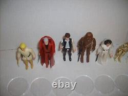 Vintage STAR WARS FIRST 12 KENNER FIGURE COMPLETE SET LUKE LEIA HAN VADER 1977