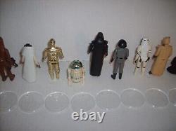 Vintage STAR WARS FIRST 12 KENNER FIGURE COMPLETE SET LUKE LEIA HAN VADER 1977