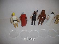 Vintage STAR WARS FIRST 12 KENNER FIGURE COMPLETE SET LUKE LEIA HAN VADER 1977
