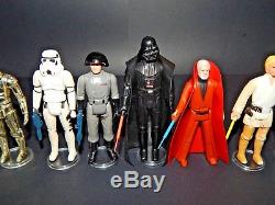 Vintage STAR WARS Original 12 Figures with Darth Vader Collector Case