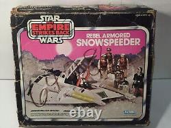 Vintage STAR WARS REBEL ARMORED SNOWSPEEDER PINK BOX Incomplete WORKING