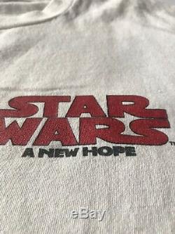 Vintage STAR WARS T-shirt A New Hope 90s Lucas films ltd movie X large