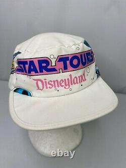 Vintage STAR WARS Tours Hat Fitted Cap R2 D2 Retro 80s Disneyland Parks RARE