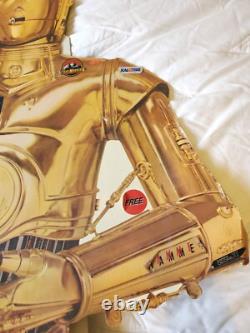 Vintage STAR WARS cereal standee C3PO See Threepio C3POs advertising droid