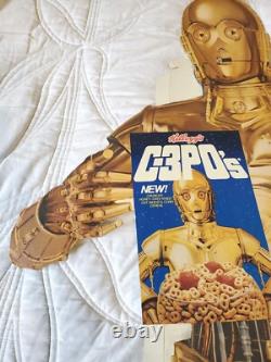 Vintage STAR WARS cereal standee C3PO See Threepio C3POs advertising droid
