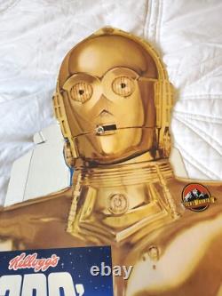 Vintage STAR WARS cereal standee C3PO See Threepio C3POs advertising droid