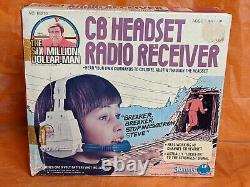 Vintage Six Million Dollar Man CB RADIO HEADSET with box Kenner 1977 Star Wars