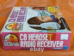 Vintage Six Million Dollar Man CB RADIO HEADSET with box Kenner 1977 Star Wars