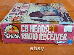 Vintage Six Million Dollar Man CB RADIO HEADSET with box Kenner 1977 Star Wars