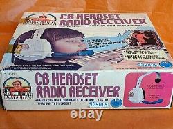 Vintage Six Million Dollar Man CB RADIO HEADSET with box Kenner 1977 Star Wars