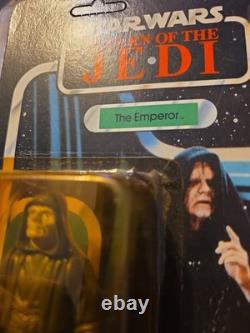 Vintage Star Return Of The Jedi The Emperor MOC 77 Card Back No. 71240 Unpunched