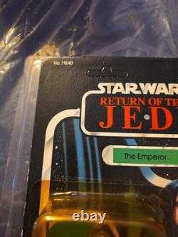 Vintage Star Return Of The Jedi The Emperor MOC 77 Card Back No. 71240 Unpunched