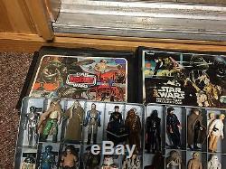 Vintage Star Wars 100 Complete Figure Lot & Cases Original Weapons 1977 B