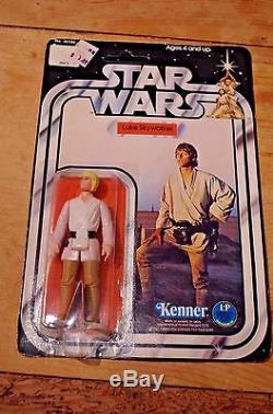 Vintage Star Wars 12 Back Luke Skywalker Action Figure Kenner A Card