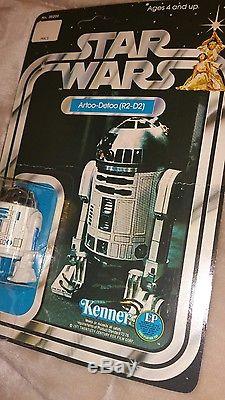 Vintage Star Wars 12 Back R2-D2 Figure MOC Unpunched Keener 1977