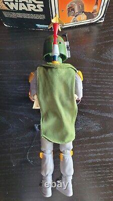 Vintage Star Wars 12 Boba Fett with Box and Most Accessories 1979