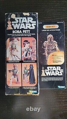 Vintage Star Wars 12 Boba Fett with Box and Most Accessories 1979