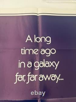 Vintage Star Wars 1977 Folded 1-Sheet Teaser Style B 27 x 41 ORIGINAL