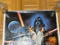 Vintage Star Wars 1977 Original Movie Theater Rolled Litho Poster PTW531 Lucas