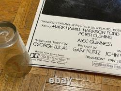 Vintage Star Wars 1977 Original Movie Theater Rolled Litho Poster PTW531 Lucas
