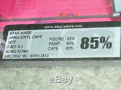 Vintage Star Wars 1977 UKG 85 RARE VINYL CAPE JAWA COA Loose Complete AFA