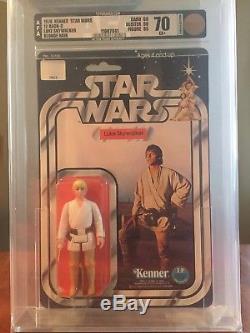 Vintage Star Wars 1978 12 Back C Luke Skywalker MOC AFA 70 (60/90/85)