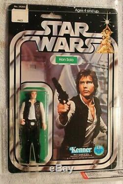 Vintage Star Wars 1978 Han Solo Small Head 12-back C AFA 75