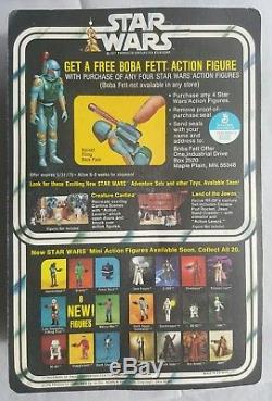Vintage Star Wars 1978, Luke Skywalker, 20-Back-C, Boba Fett Promo MOC